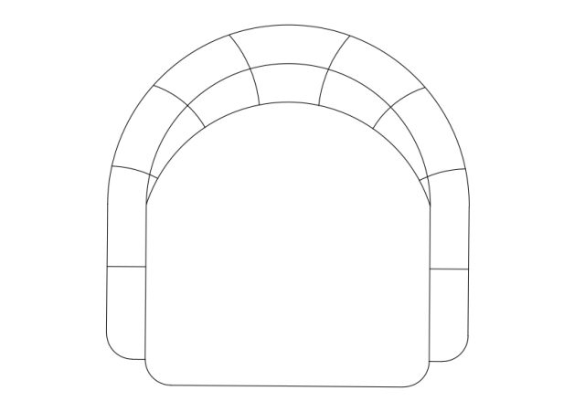 Free Armchair top view CAD Block – DWG, DXF, PDF Format