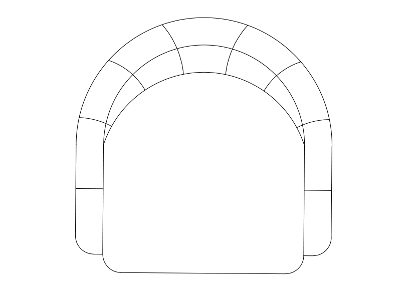 Free Armchair top view CAD Block – DWG, DXF, PDF Format