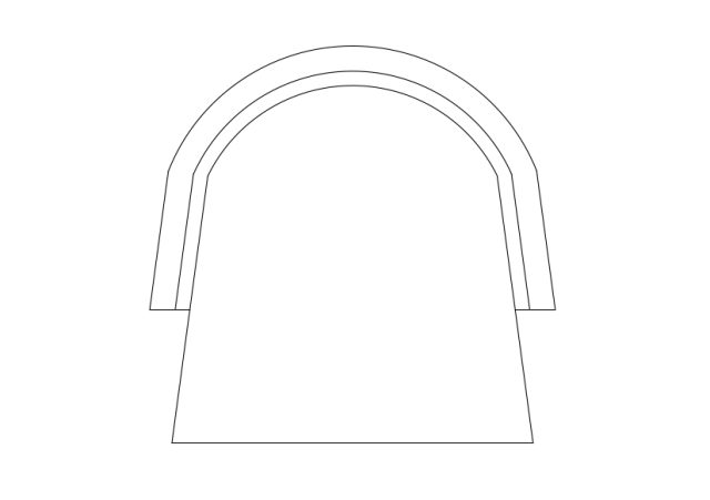 Free Armchair top view CAD Block – DWG, DXF, PDF Format