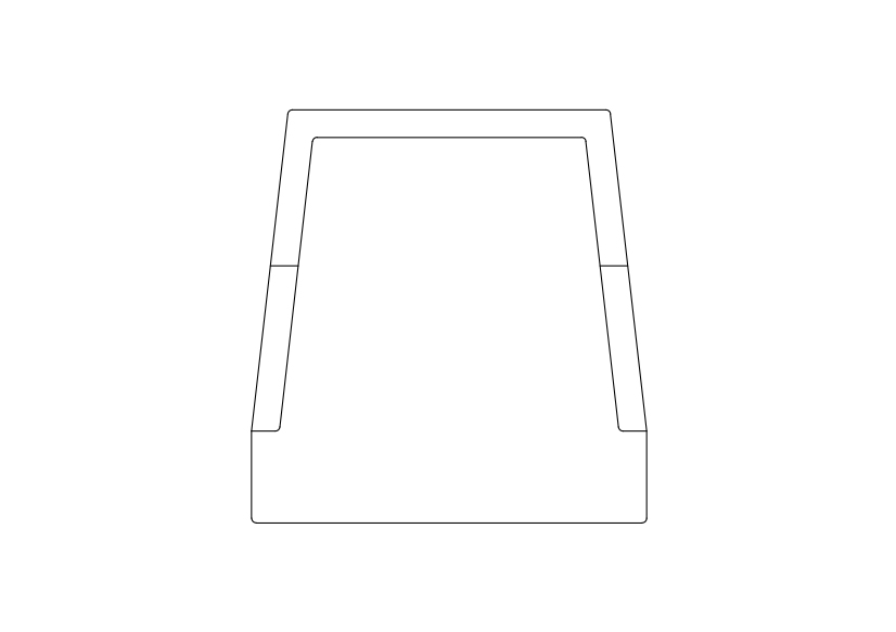 Free Armchair top view CAD Block – DWG, DXF, PDF Format