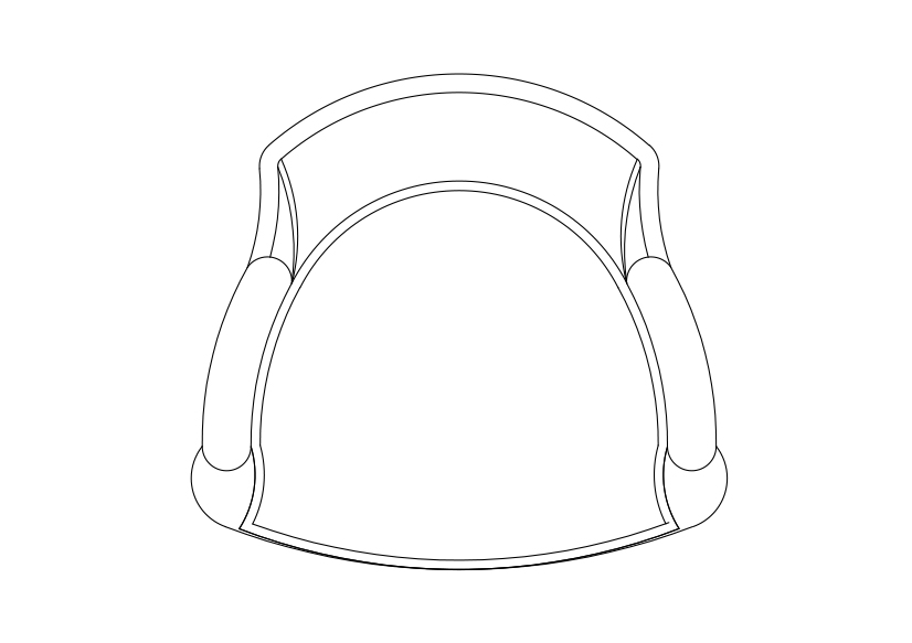 Free Chair top view CAD Block – DWG, DXF, PDF Format