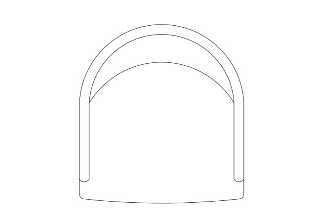Free Chair top view CAD Block – DWG, DXF, PDF Format