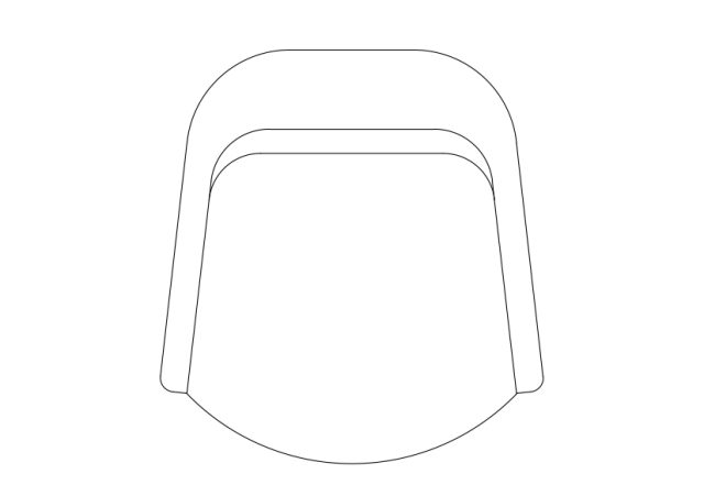 Free Chair top view CAD Block – DWG, DXF, PDF Format