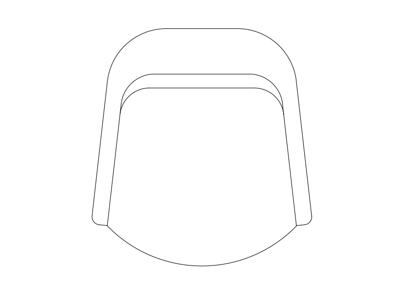 Free Chair top view CAD Block – DWG, DXF, PDF Format