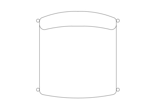 Free Chair top view CAD Block – DWG, DXF, PDF Format