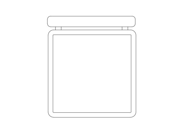 Free Chair top view CAD Block – DWG, DXF, PDF Format