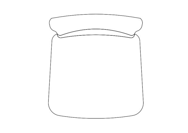 Free Chair top view CAD Block – DWG, DXF, PDF Format