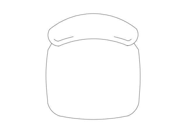 Free Chair top view CAD Block – DWG, DXF, PDF Format