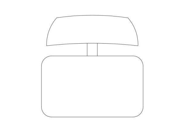 Free Chair top view CAD Block – DWG, DXF, PDF Format