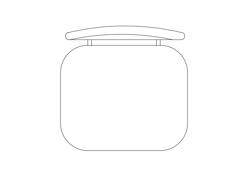 Free Chair top view CAD Block – DWG, DXF, PDF Format