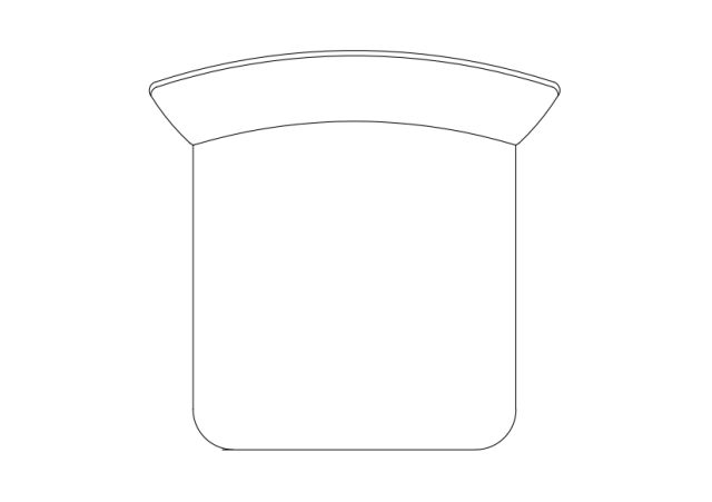 Free Chair top view CAD Block – DWG, DXF, PDF Format
