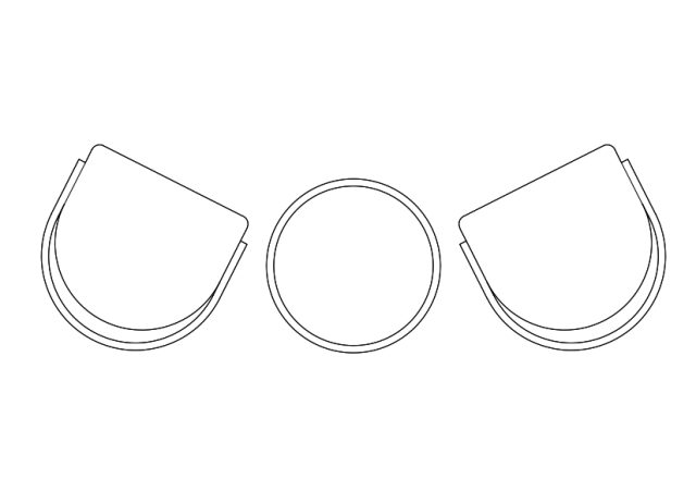 Free Armchairs & table set-up top view CAD Block – DWG, DXF, PDF Format