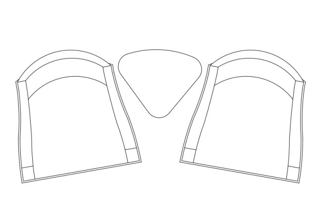 Free Armchairs & table set-up top view CAD Block – DWG, DXF, PDF Format