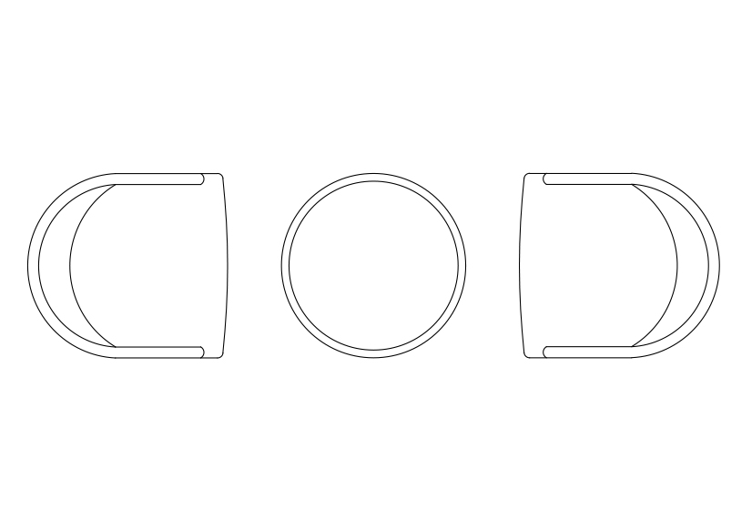 Free Chairs & Dining table set-up top view CAD Block – DWG, DXF, PDF Format