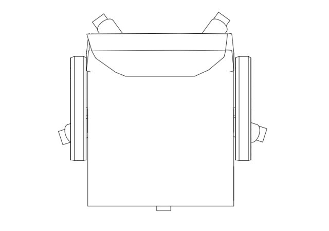 Free Office Chair top view CAD Block – DWG, DXF, PDF Format