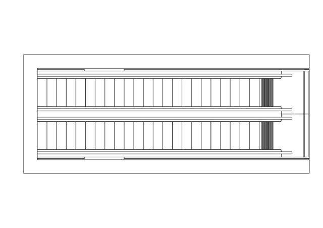 Free Double Escalator Top View CAD Block – DWG, DXF, PDF Format