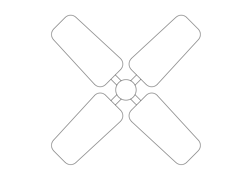 Free Fan Top View CAD Block – DWG, DXF, PDF Format