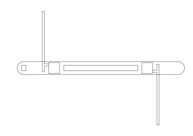 Free Gate Top View CAD Block – DWG, DXF, PDF Format