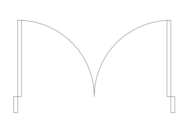 Free Double Door Top View CAD Block – DWG, DXF, PDF Format