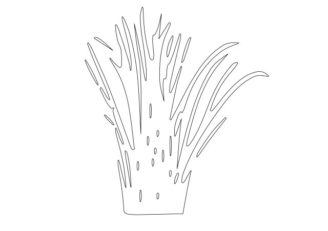 Free Grass Elevation CAD Block – DWG, DXF, PDF Format