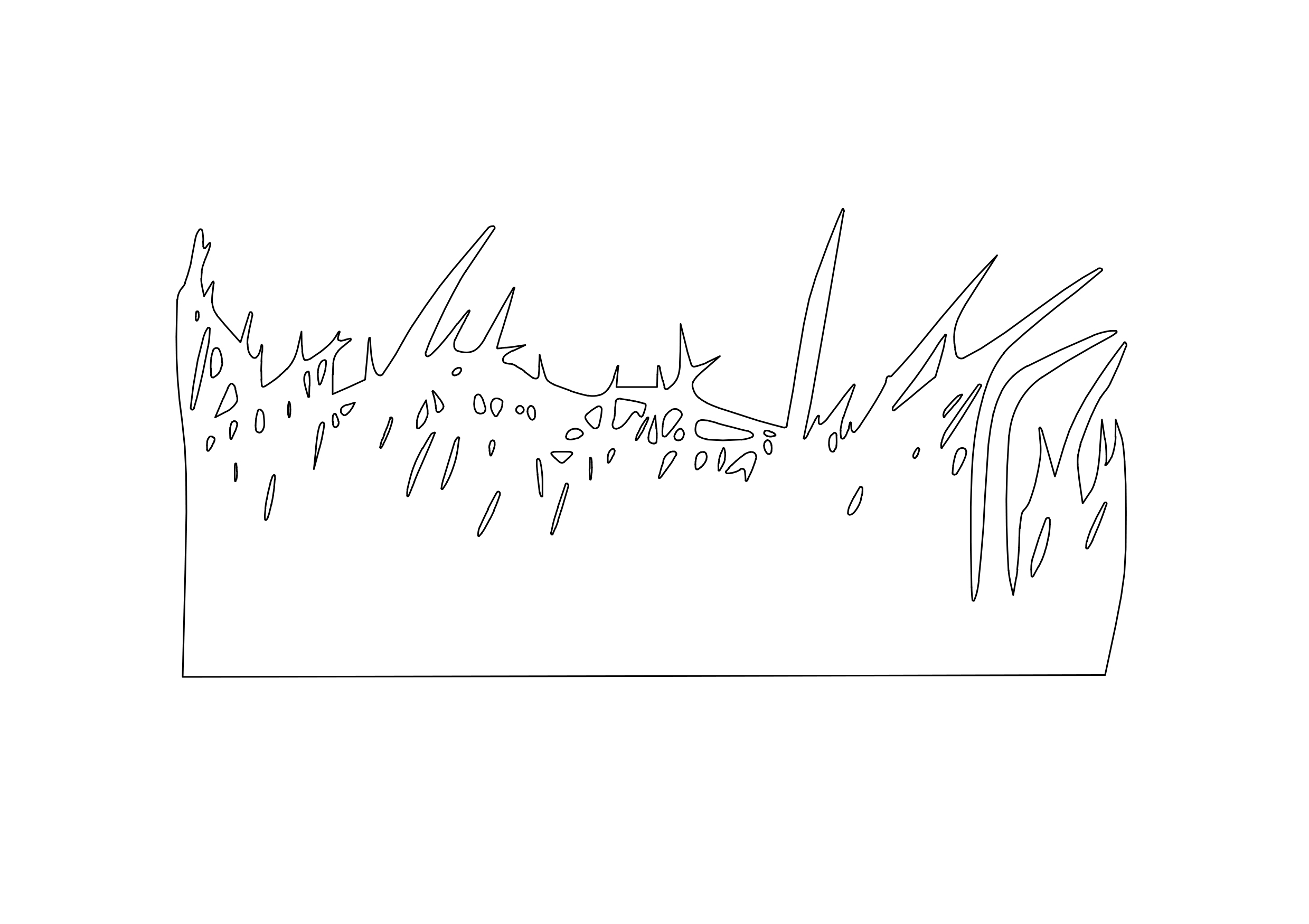 Free Grass Elevation CAD Block – DWG, DXF, PDF Format