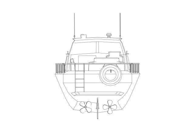 Free Boat Elevation CAD Block – DWG, DXF, PDF Format