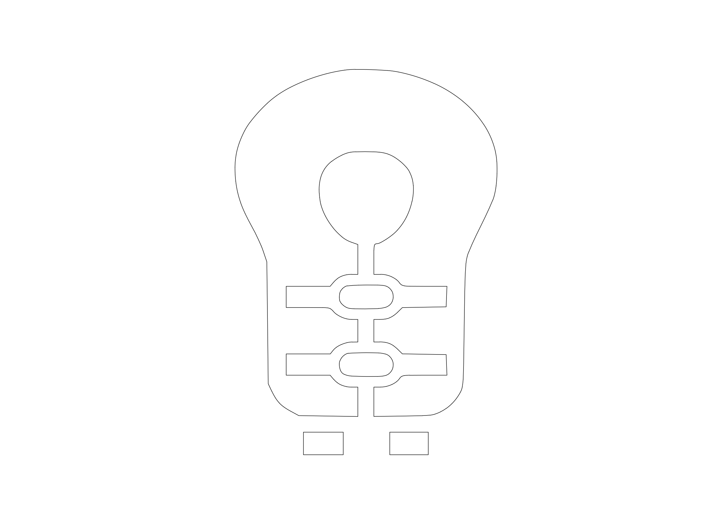 Free Life Vest Symbol CAD Block Icon – DWG, DXF, PDF Format