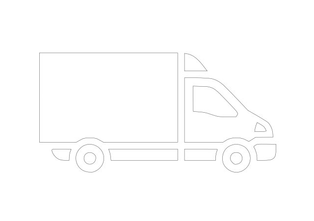 Free Truck Symbol CAD Block Icon – DWG, DXF, PDF Format