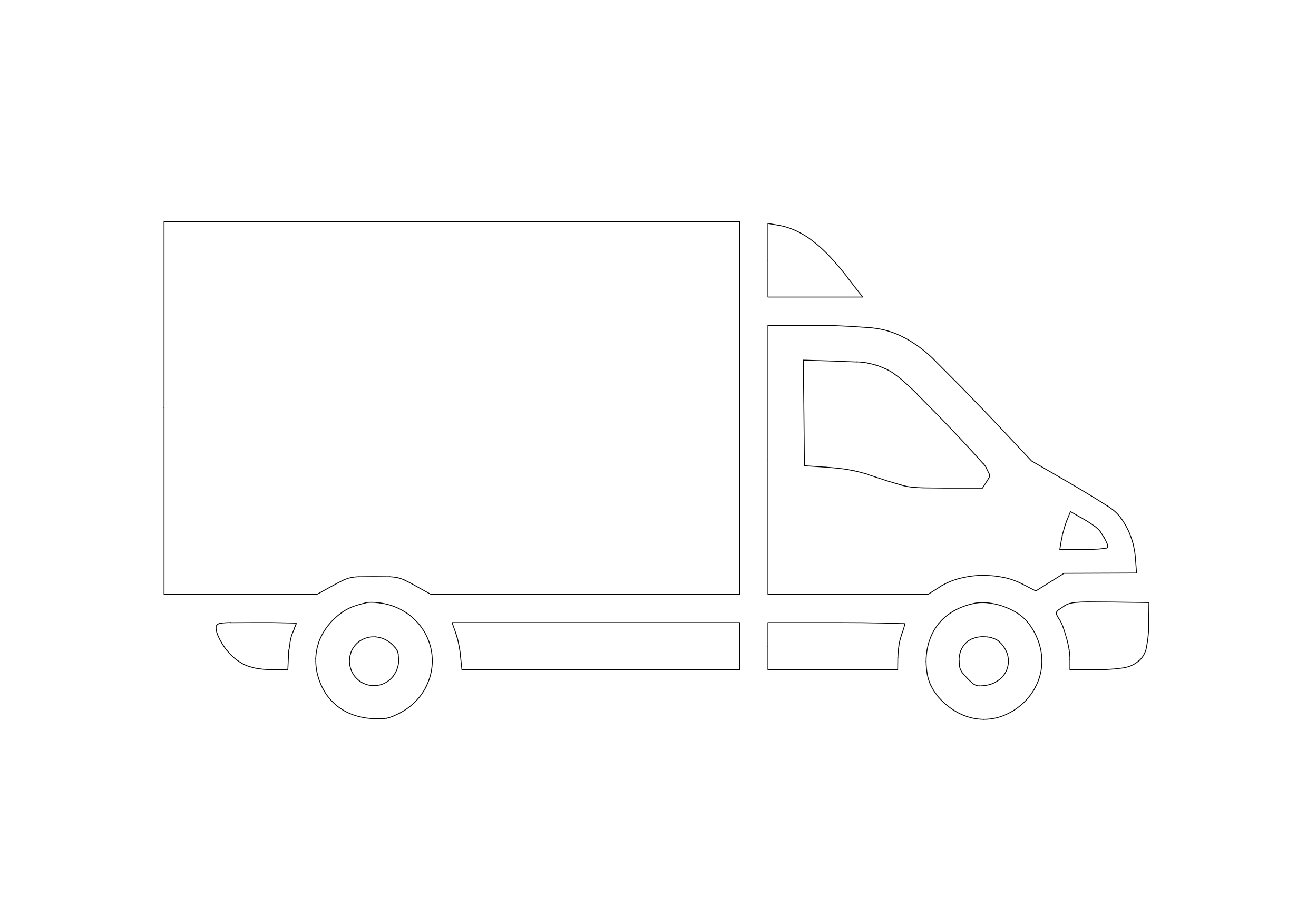 Free Truck Symbol CAD Block Icon – DWG, DXF, PDF Format