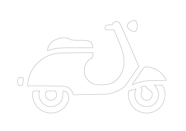 Free Bike Symbol CAD Block Icon – DWG, DXF, PDF Format