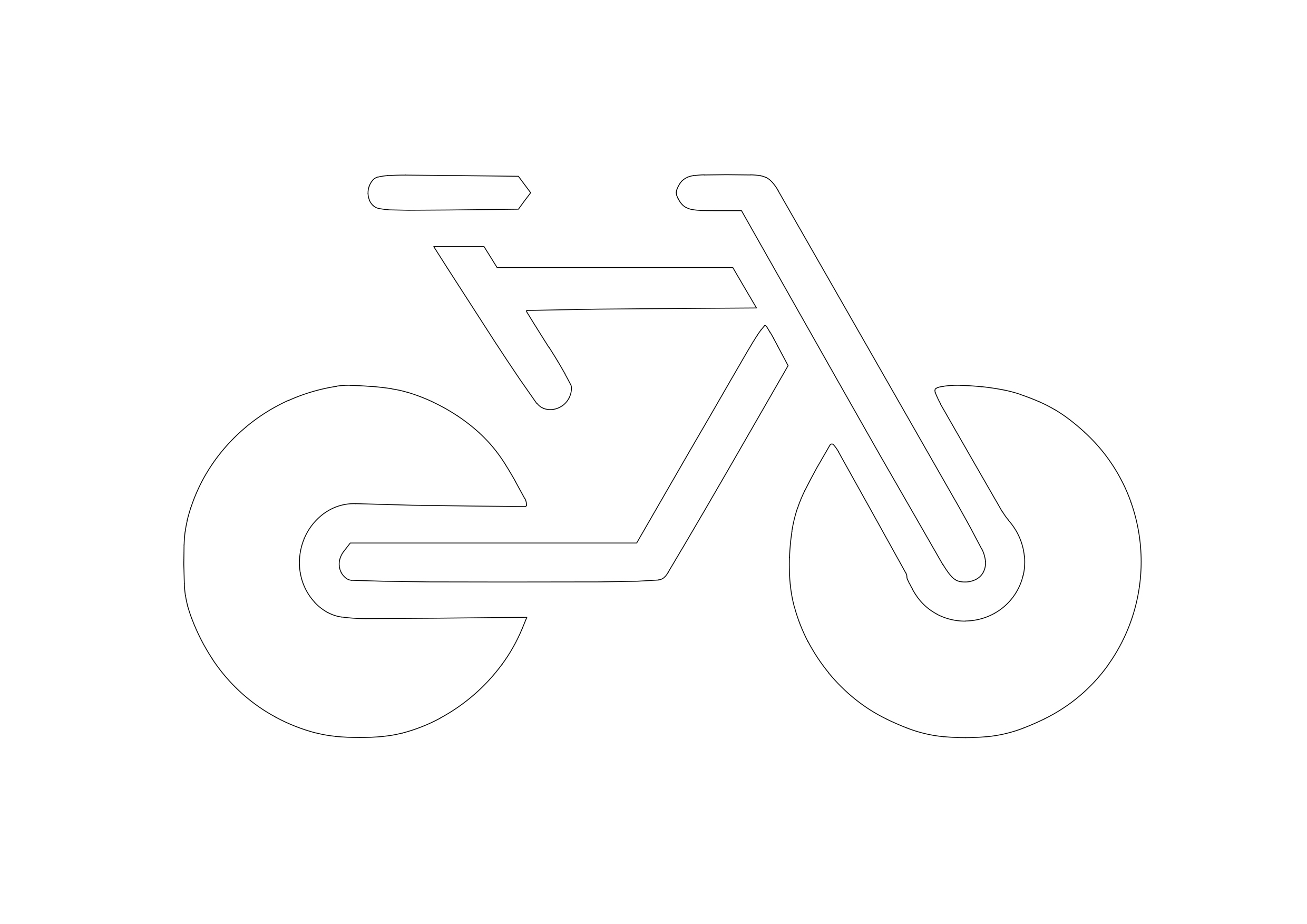 Free Bicycle Symbol CAD Block Icon – DWG, DXF, PDF Format