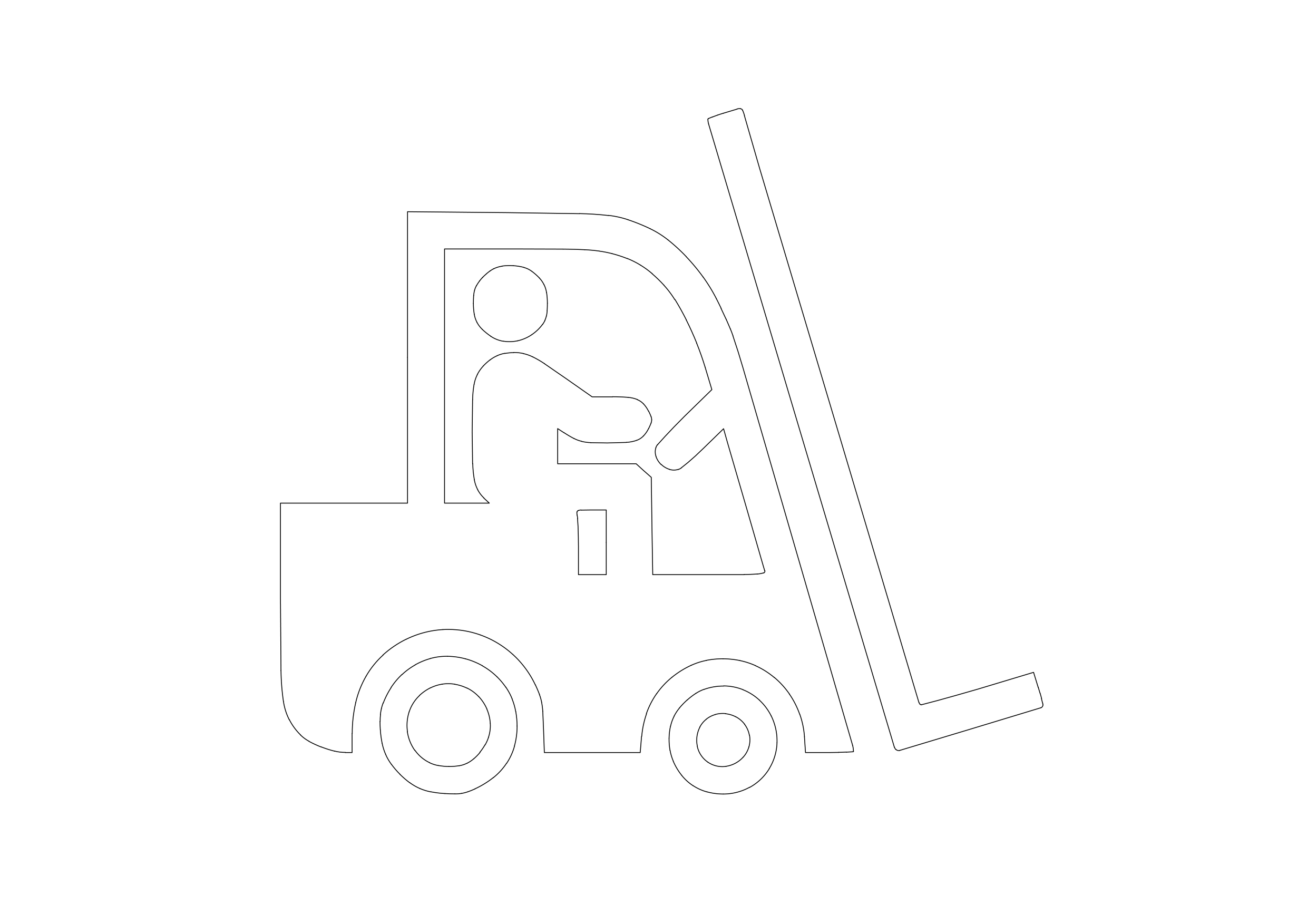 Free Forklift Symbol CAD Block Icon – DWG, DXF, PDF Format