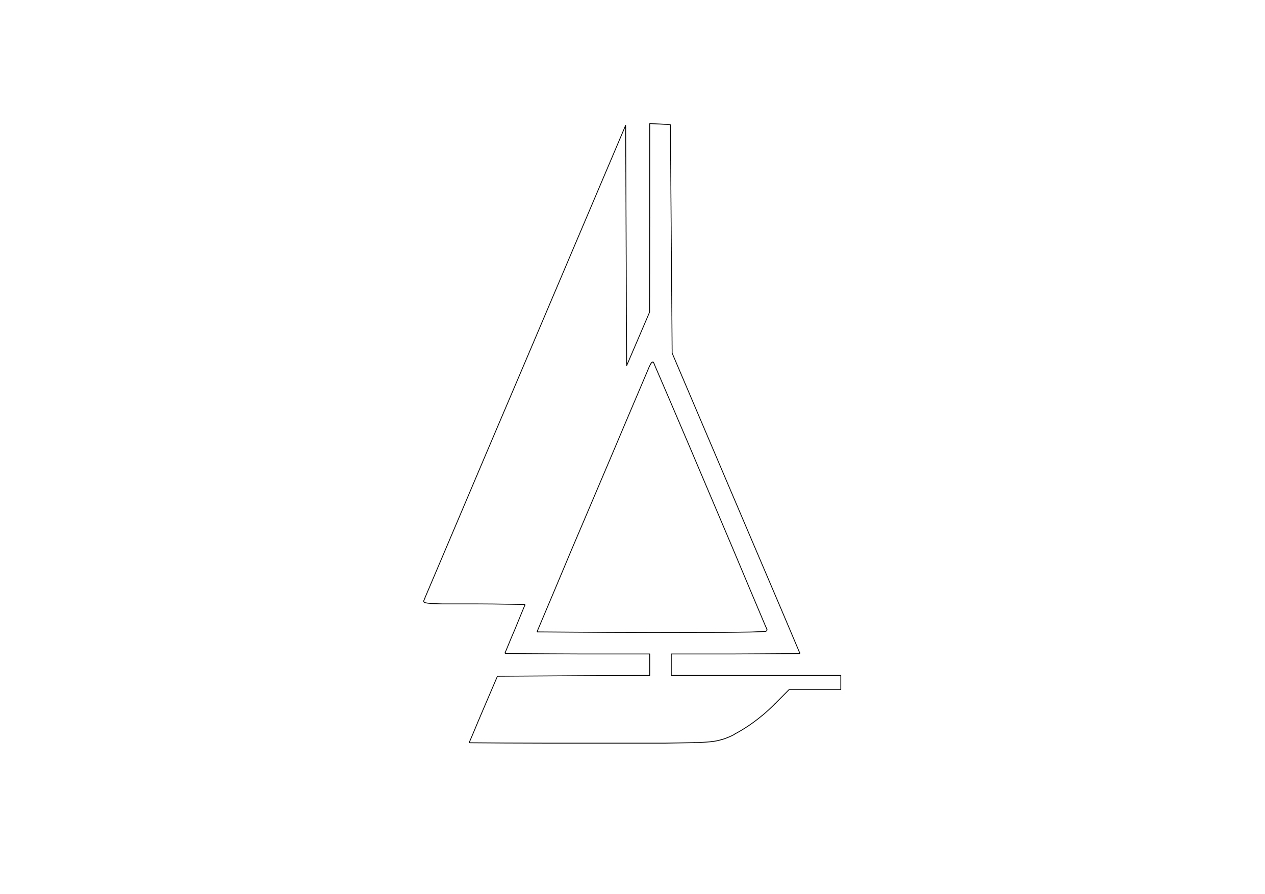 Free Sailing Boat Symbol CAD Block Icon – DWG, DXF, PDF Format