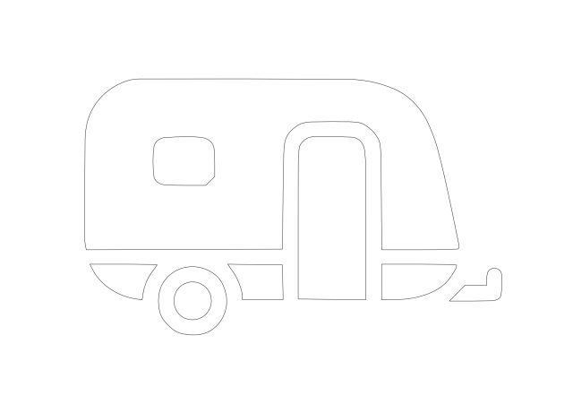 Free Trailer Symbol CAD Block Icon – DWG, DXF, PDF Format