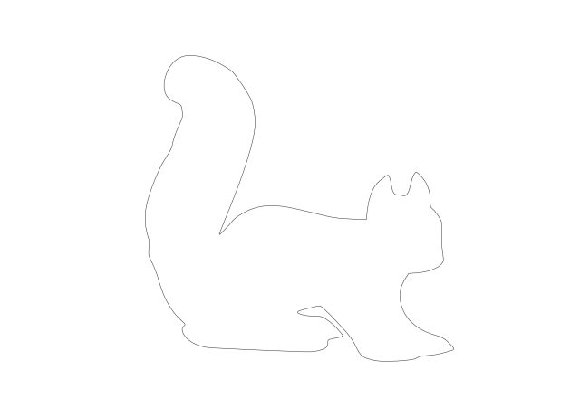 Free Squirrel CAD Block – DWG, DXF, PDF Format