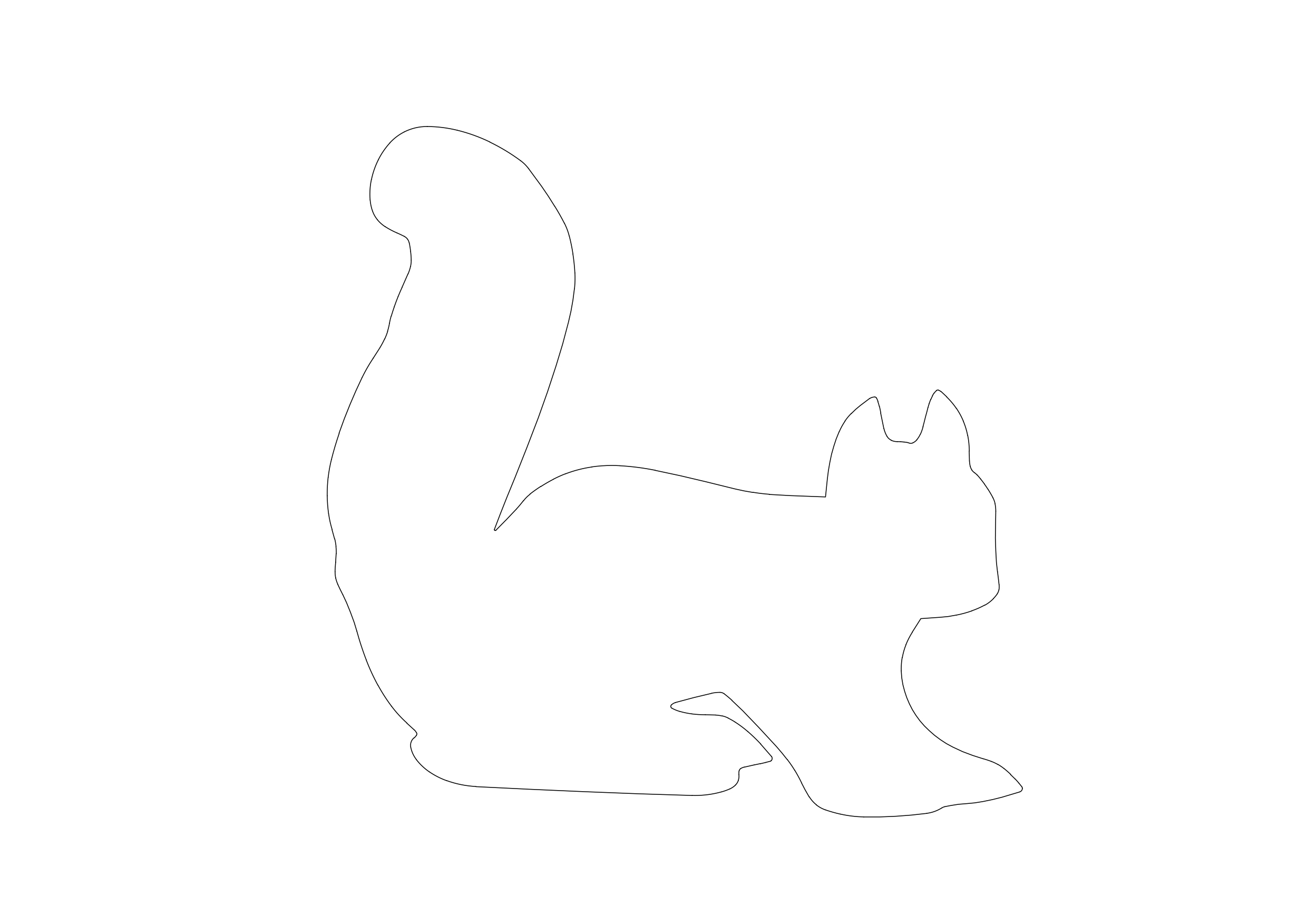 Free Squirrel CAD Block – DWG, DXF, PDF Format