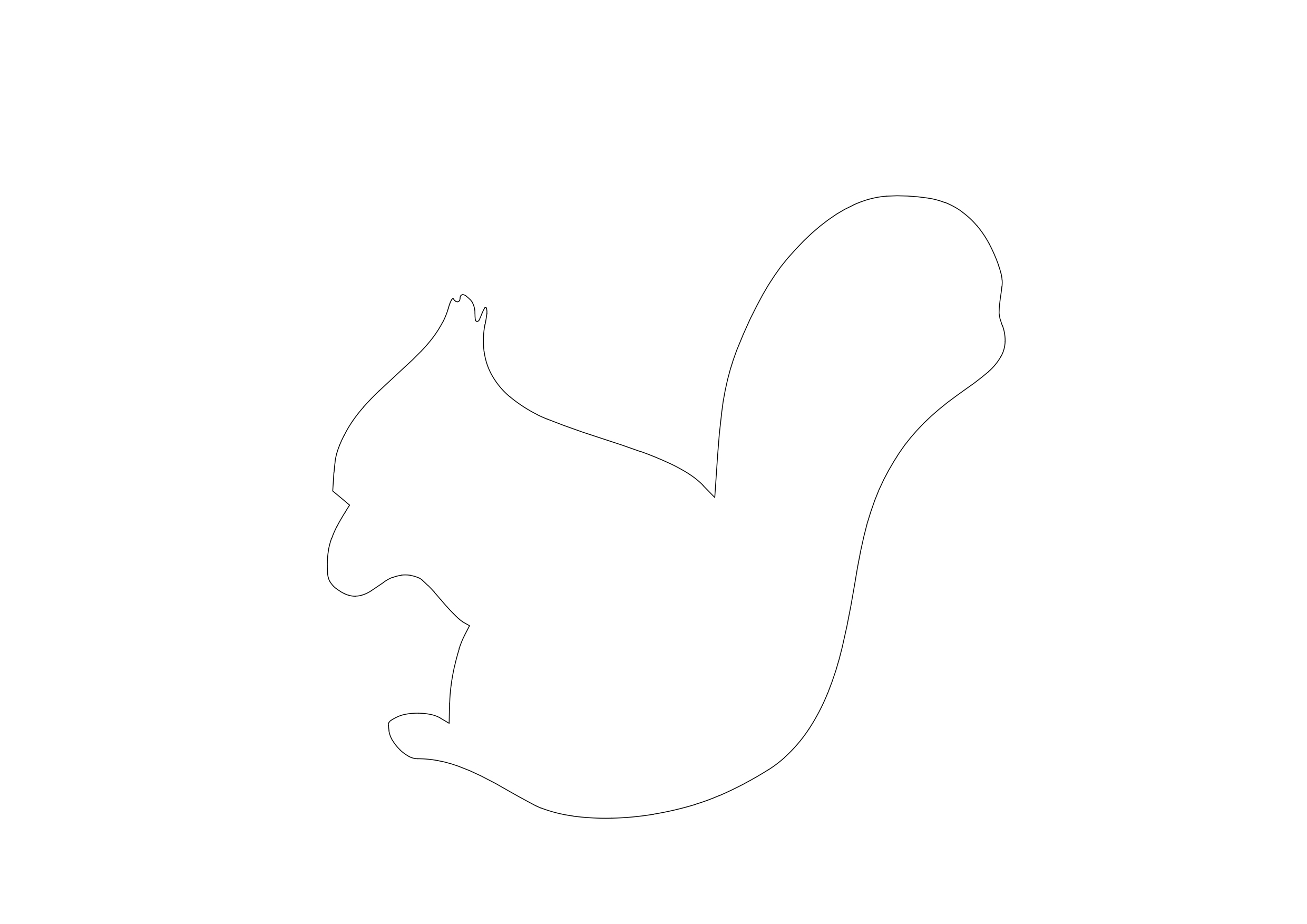 Free Squirrel CAD Block – DWG, DXF, PDF Format