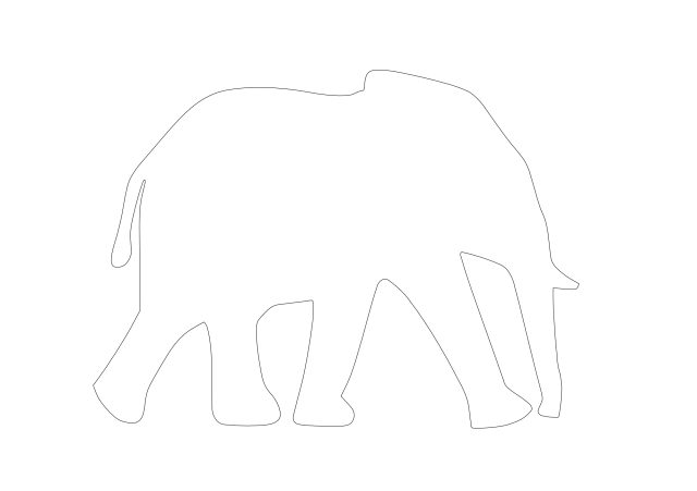 Free Elephant CAD Block – DWG, DXF, PDF Format