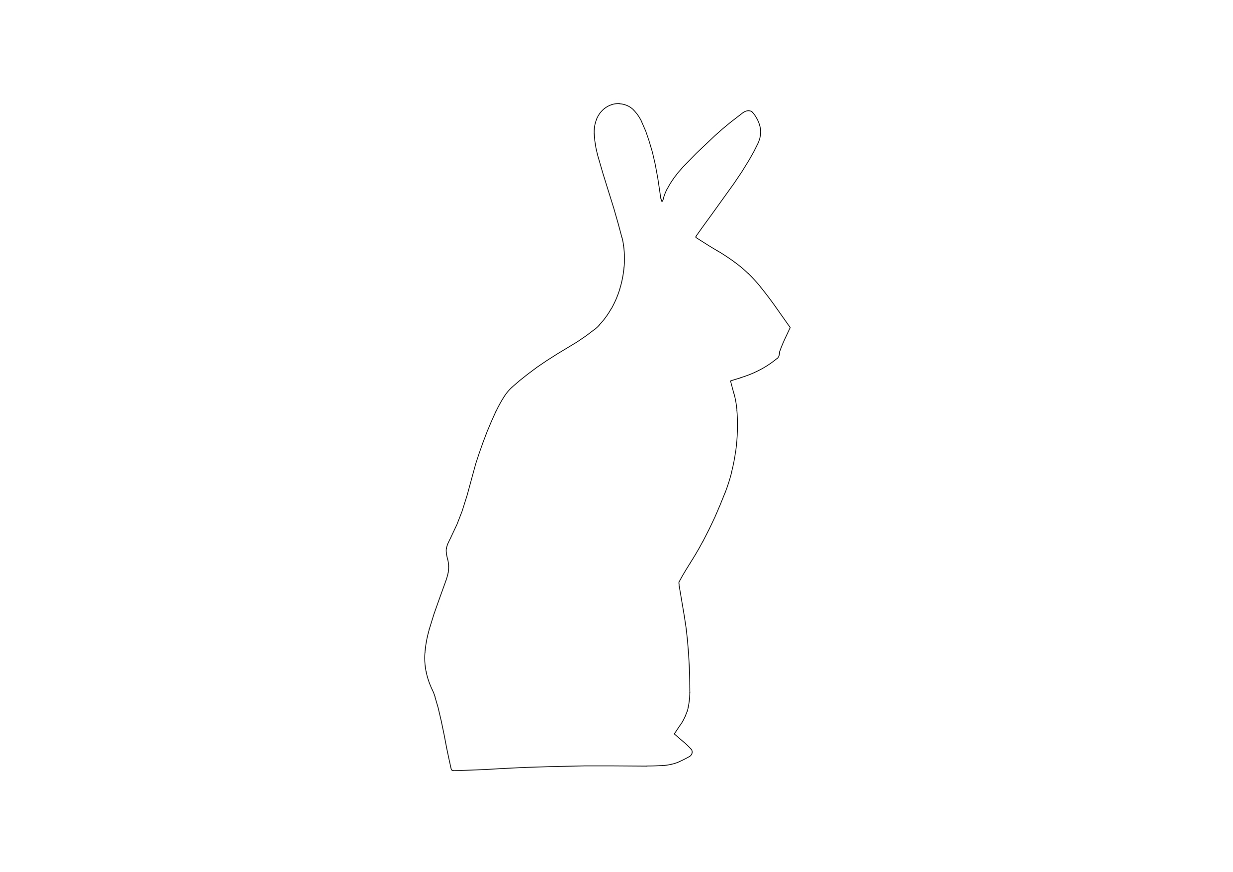 Free Rabbit CAD Block – DWG, DXF, PDF Format