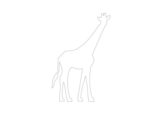 Free Giraffe CAD Block – DWG, DXF, PDF Format