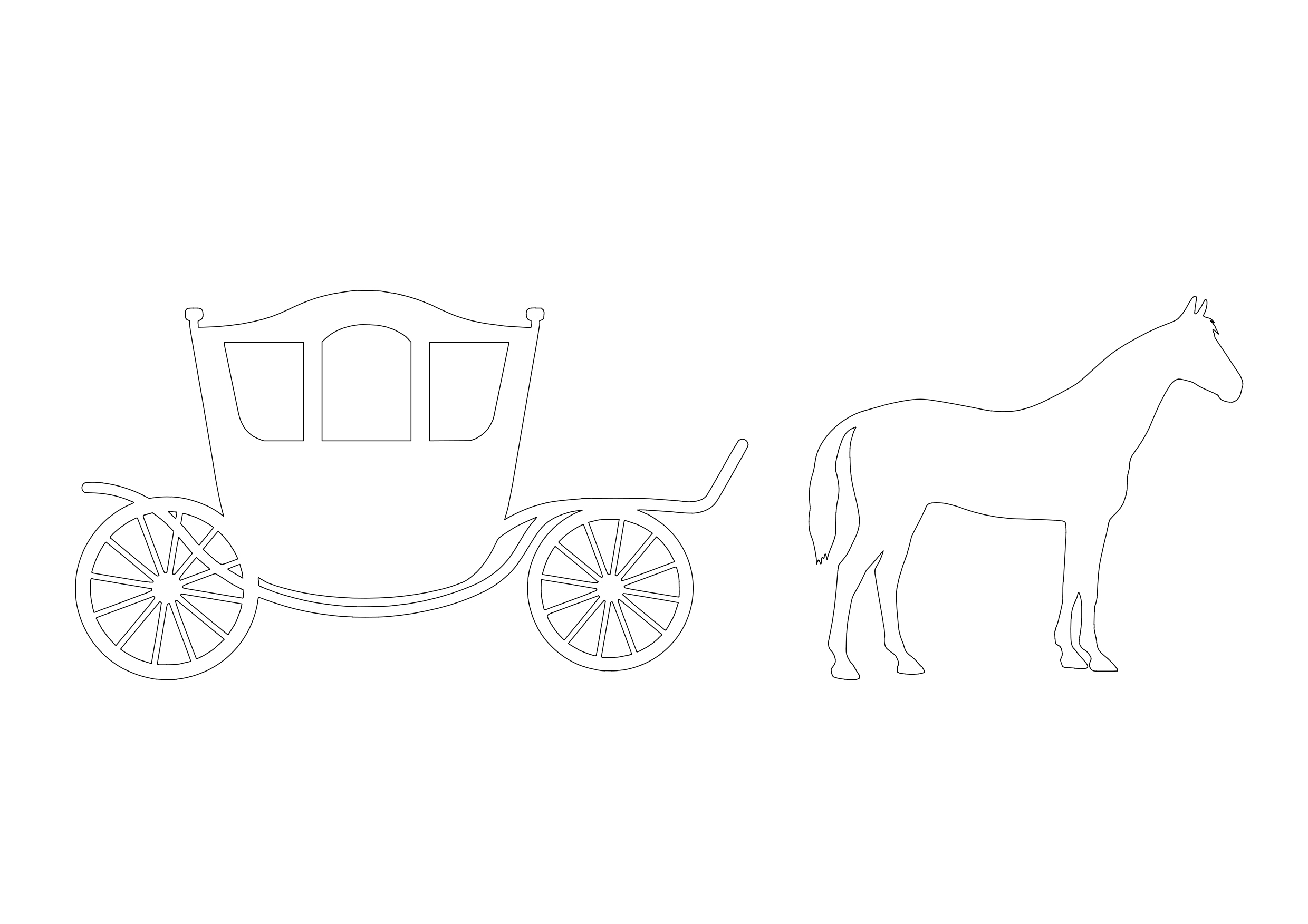 Free Carriage Elevation CAD Block – DWG, DXF, PDF Format