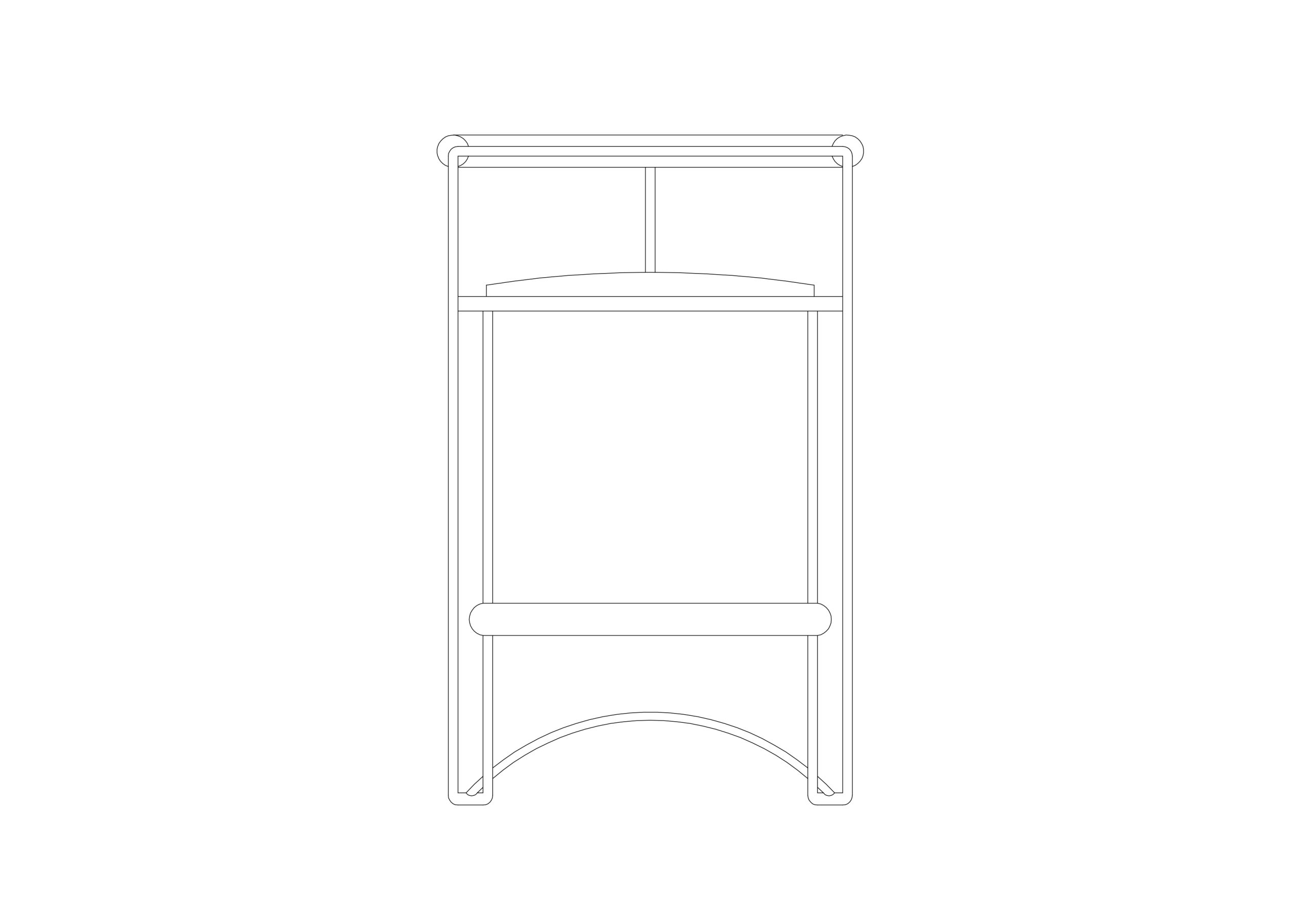 Free Stool elevation CAD Block – DWG, DXF, PDF Format