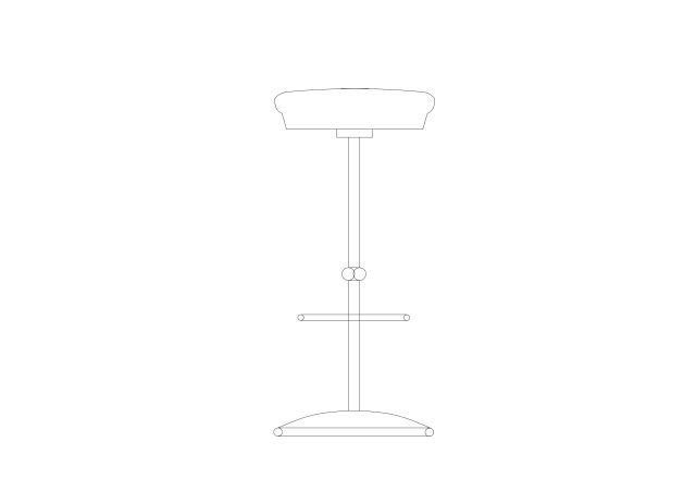 Free Stool elevation CAD Block – DWG, DXF, PDF Format