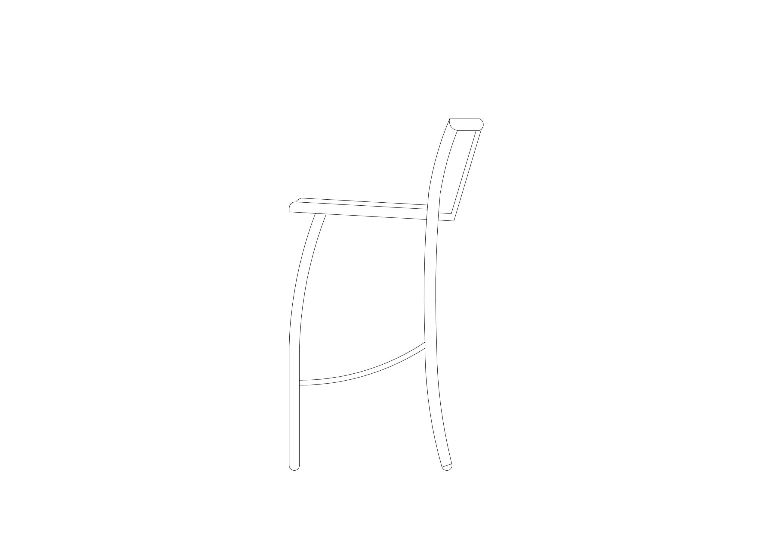 Free Stool elevation CAD Block – DWG, DXF, PDF Format