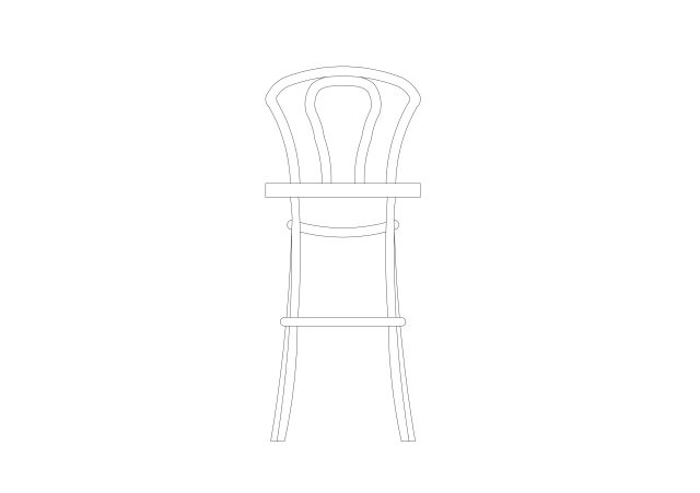 Free Stool elevation CAD Block – DWG, DXF, PDF Format