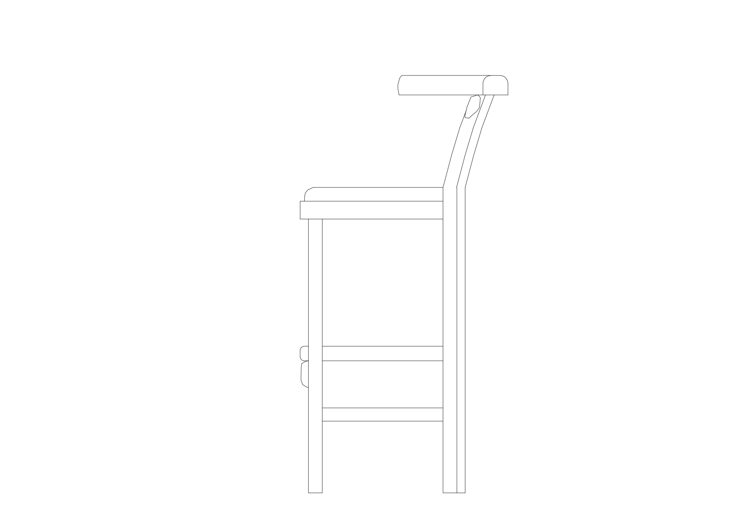 Free Stool elevation CAD Block – DWG, DXF, PDF Format