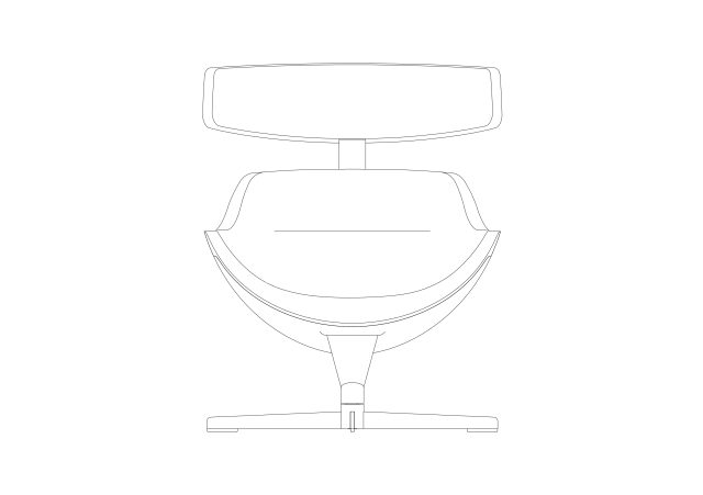Free Chair Elevation CAD Block – DWG, DXF, PDF Format