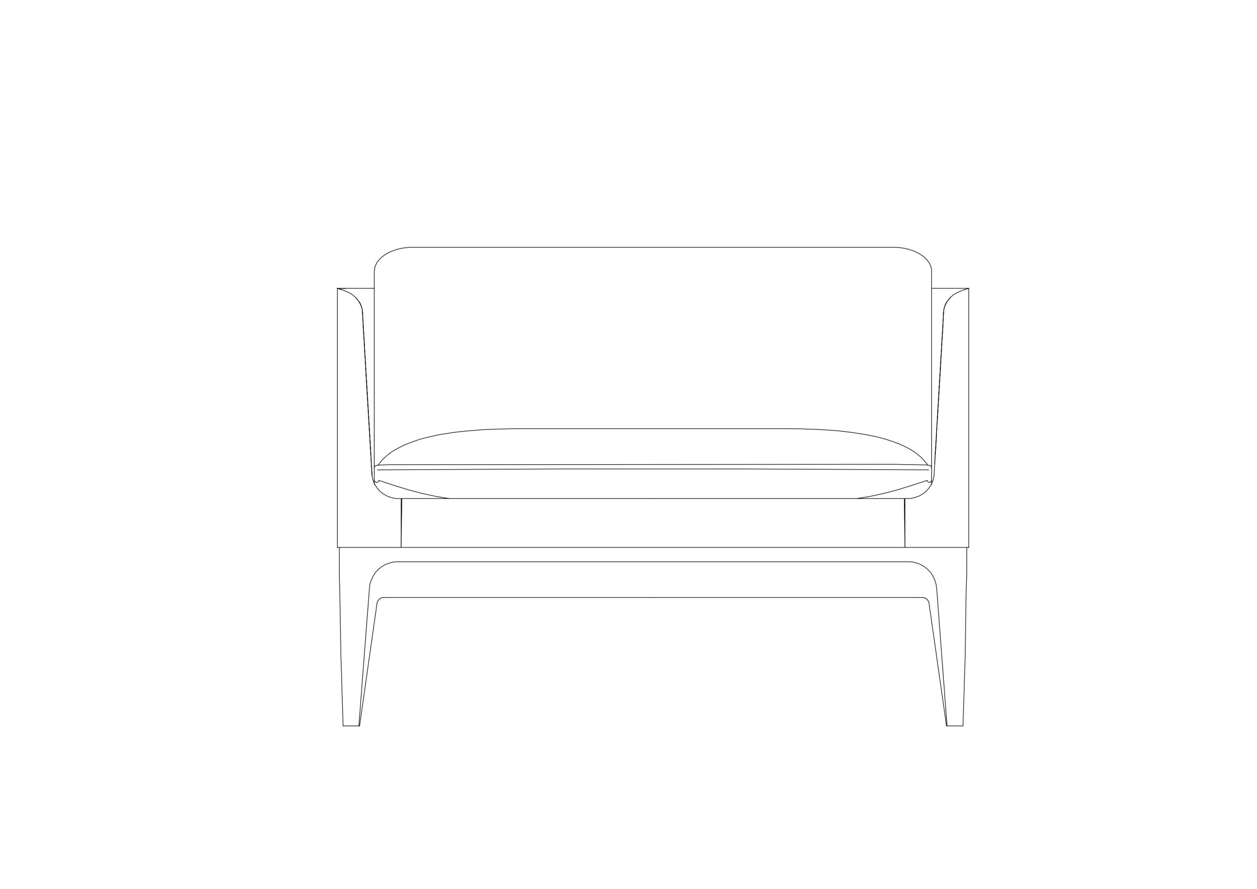 Free Chair Elevation CAD Block – DWG, DXF, PDF Format