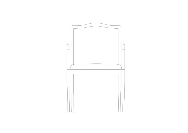 Free Chair Elevation CAD Block – DWG, DXF, PDF Format