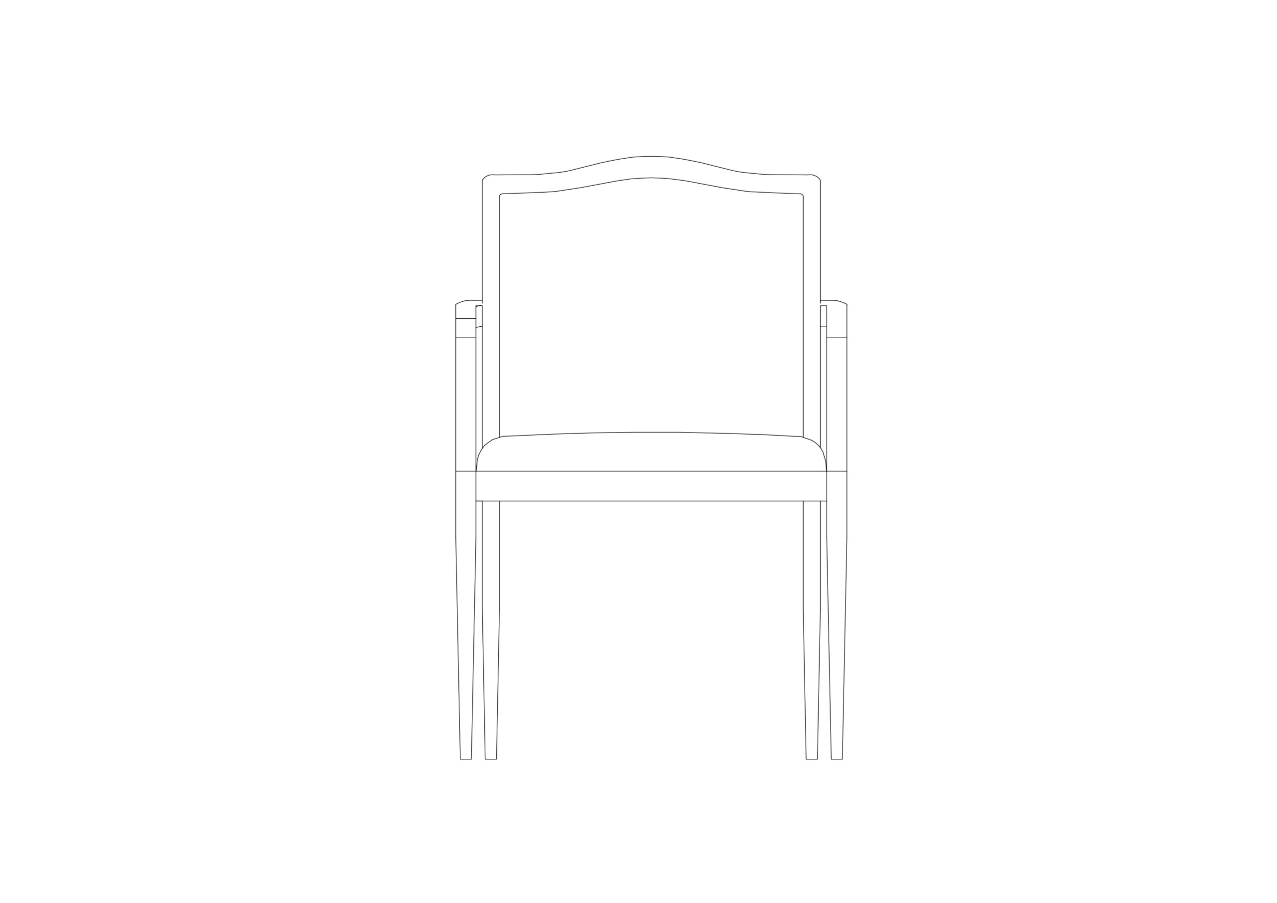 Free Chair Elevation CAD Block – DWG, DXF, PDF Format